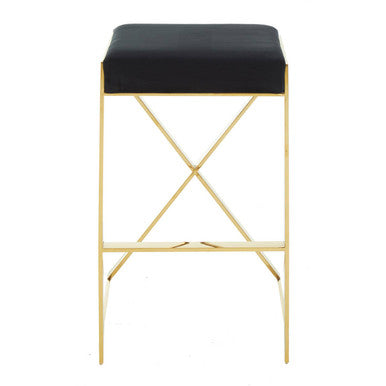 Azalea Black & Gold Bar Stool