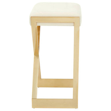 Azalea Ivory & Gold Bar Stool