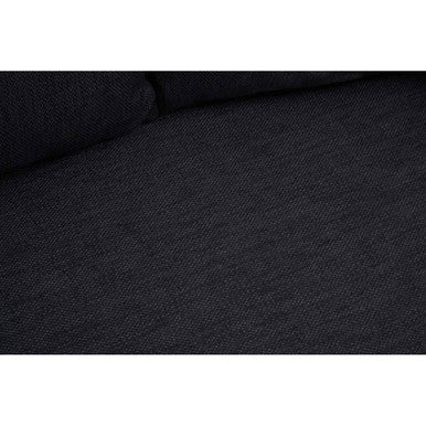 2 Seat Black Fabric Sofa, Azalea
