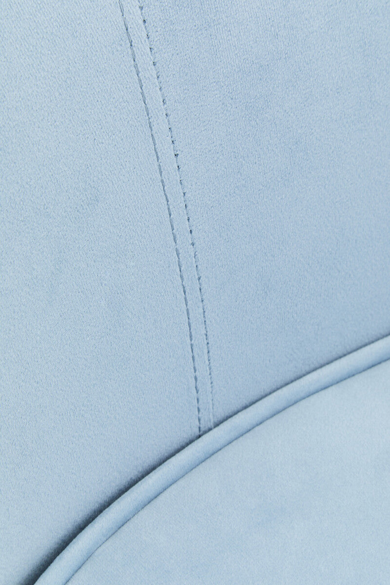 3 Seat Aqua Blue Velvet Sofa, Yasmeen