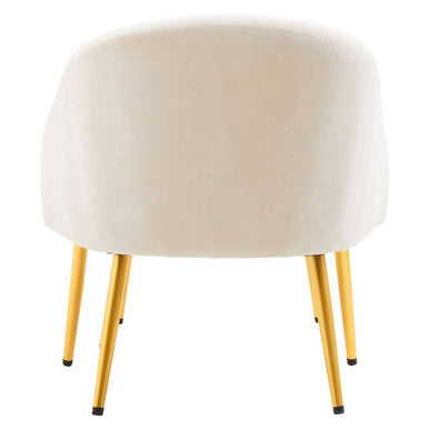 Yasmeen Beige Chair & Footstool