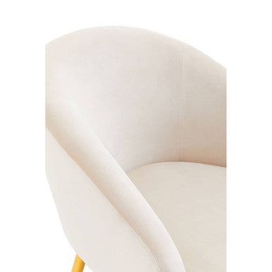 Yasmeen Beige Chair & Footstool