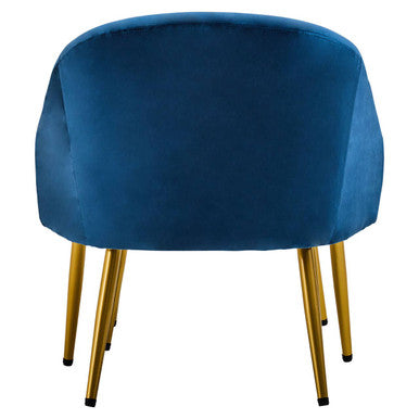 Yasmeen Midnight Blue Chair & Footstool