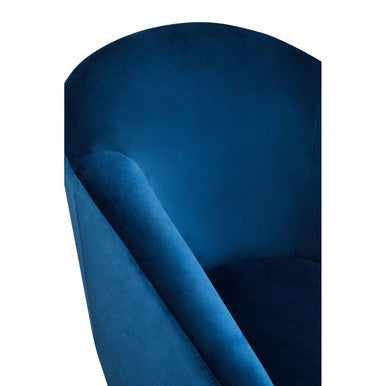 Yasmeen Midnight Blue Chair & Footstool