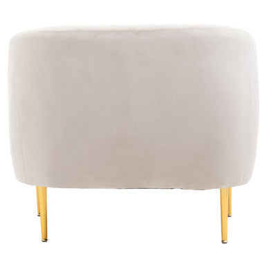 Yasmeen Silver Grey Velvet Armchair