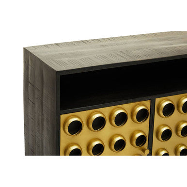 Arti Three Door Gold Modern Sideboard