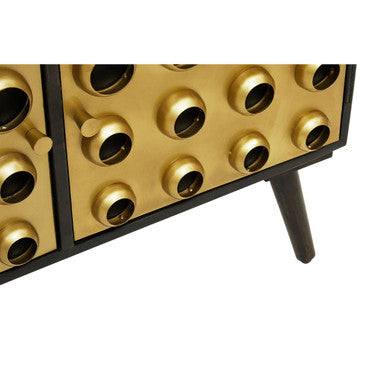 Arti Three Door Gold Modern Sideboard