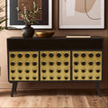 Arti Three Door Gold Modern Sideboard