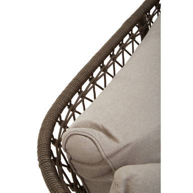3 Seat Bronze & Charcoal Sofa, Opus