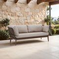 3 Seat Bronze & Charcoal Sofa, Opus