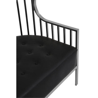 2 Seat Dome Cage Silver Sofa, Eliza
