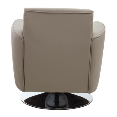 Wester Mink Leather Swivel Chair