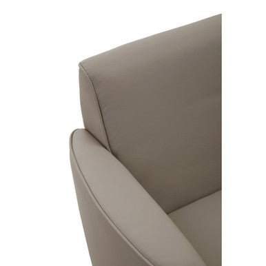 Wester Mink Leather Swivel Chair