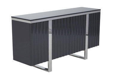 Genoa Four Door Grey Gloss Sideboard