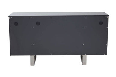 Genoa Four Door Grey Gloss Sideboard