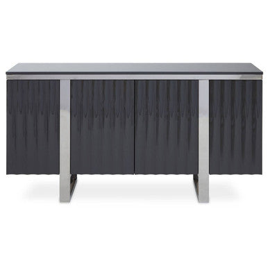Genoa Four Door Grey Gloss Sideboard