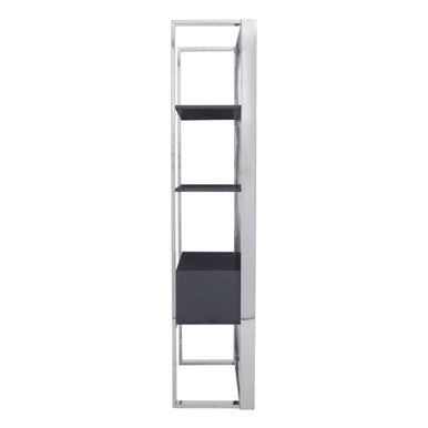 Genoa Grey & Stainless Steel Shelf Unit
