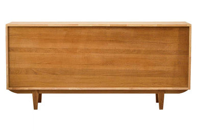 Lyon Rattan & Oak Wood 4 Door Sideboard