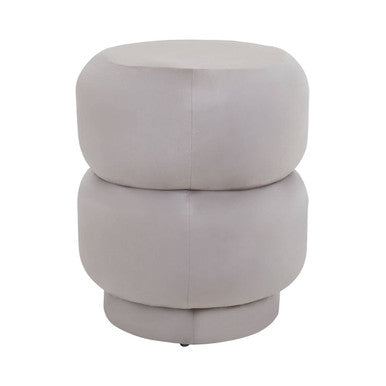 Hartford Mink Velvet Oval Pouffe