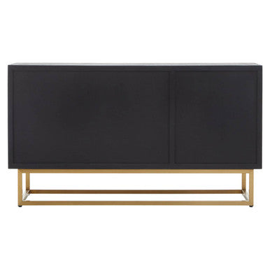 Siena Three Door Steel Oak Modern Sideboard