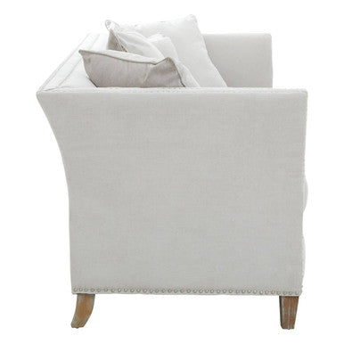 3 Seat Grey Fabric Sofa, Sutton