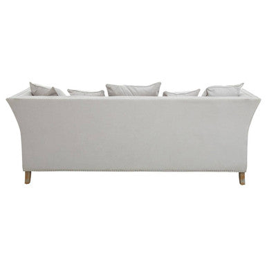 3 Seat Grey Fabric Sofa, Sutton