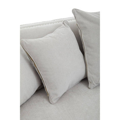 3 Seat Grey Fabric Sofa, Sutton