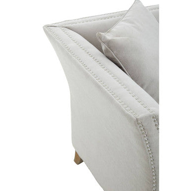 3 Seat Grey Fabric Sofa, Sutton