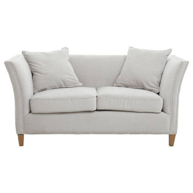 2 Seat Grey Fabric Sofa, Sutton