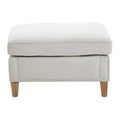 Sutton Grey Fabric Footstool