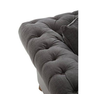 3 Seat Grey Fabric Sofa, Spencer