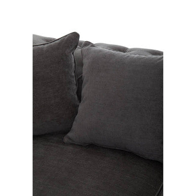 3 Seat Grey Fabric Sofa, Spencer