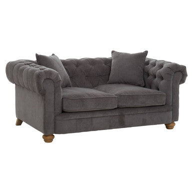 2 Seat Grey Fabric Sofa, Spencer