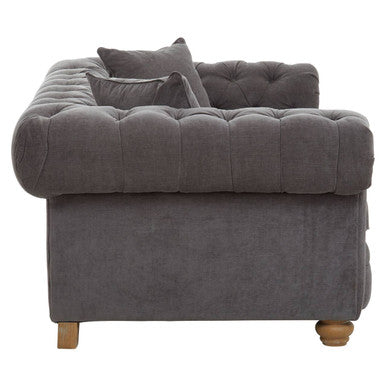 2 Seat Grey Fabric Sofa, Spencer