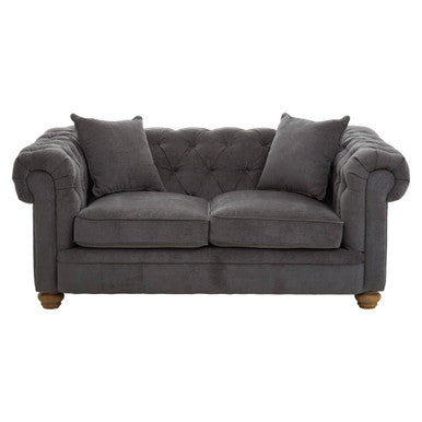 2 Seat Grey Fabric Sofa, Spencer