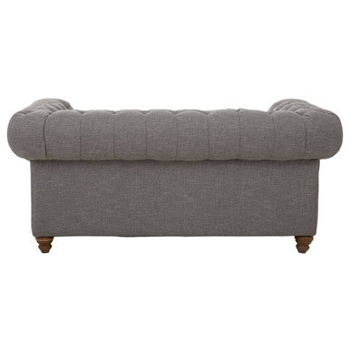 2 Seat Grey Linen Sofa, Stella