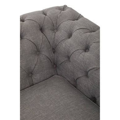 2 Seat Grey Linen Sofa, Stella