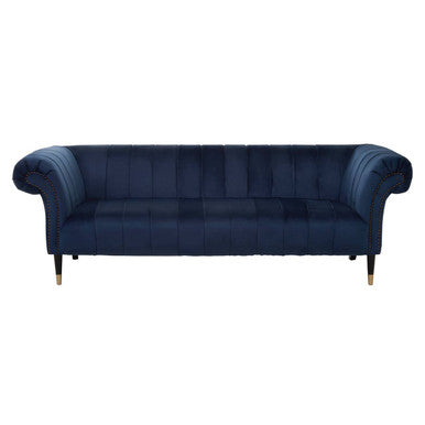 3 Seat Midnight Velvet Sofa, Siena
