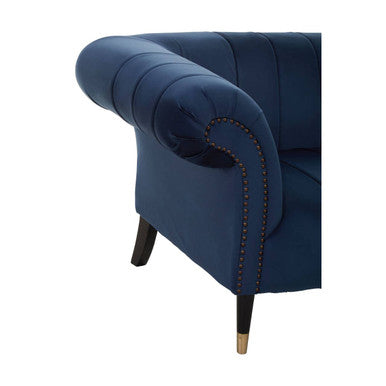 3 Seat Midnight Velvet Sofa, Siena