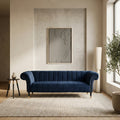 3 Seat Midnight Velvet Sofa, Siena