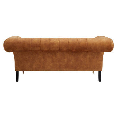 2 Seat Gold Velvet Sofa, Siena