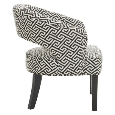 Regents Park Greek Key Design Cutout Lounge Chair