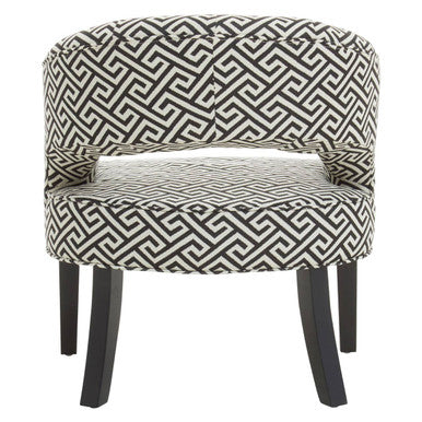 Regents Park Greek Key Design Cutout Lounge Chair