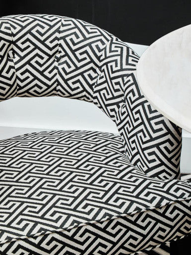 Regents Park Greek Key Design Cutout Lounge Chair