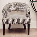 Regents Park Greek Key Design Cutout Lounge Chair