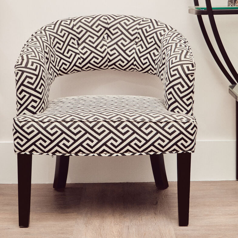 Regents Park Greek Key Design Cutout Lounge Chair