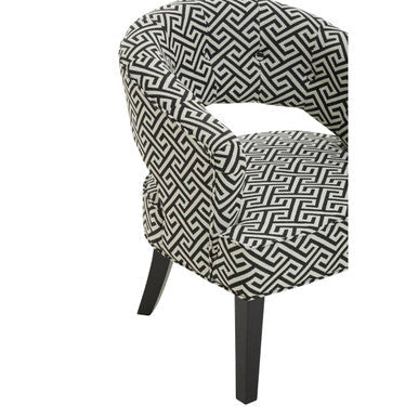Regents Park Greek Key Design Cutout Lounge Chair