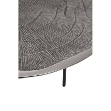 Silver Oak Top Coffee Tables With Black Legs, Silva
