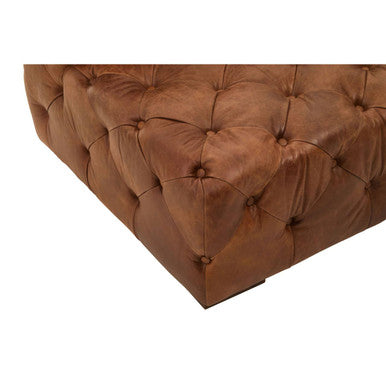 Brown Leather Right Arm Modern Chesterfield Modular Sofa, Hoxton