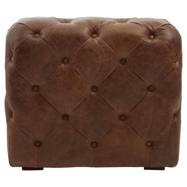Brown Leather Modern Chesterfield Modular Sofa Chair, Hoxton